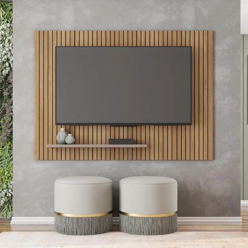 Painel para TV até 70 Polegadas Valença Caemmun Buriti/Fendi