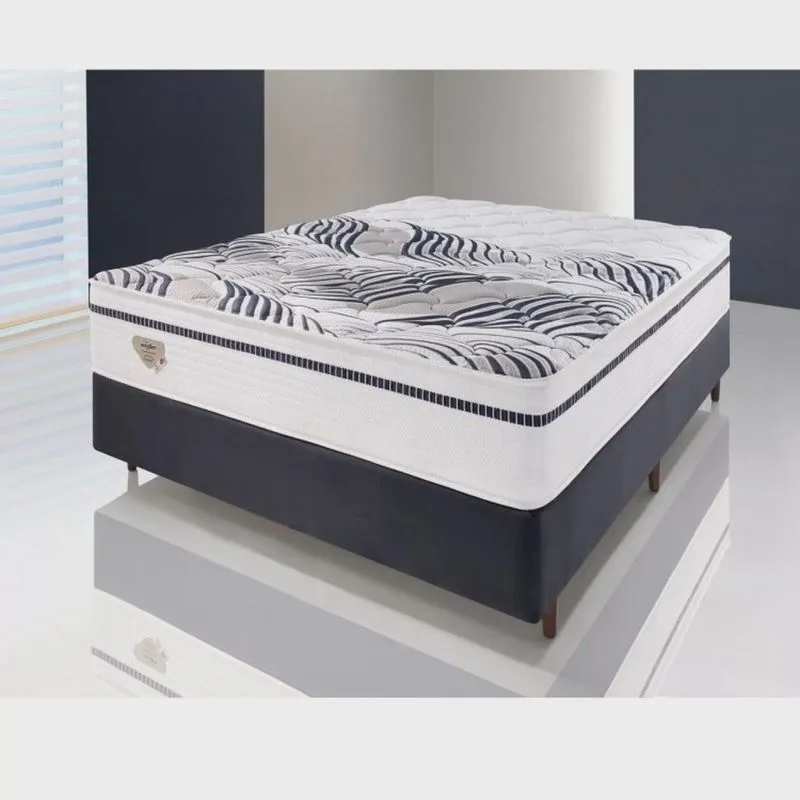 Cama Box Casal Multi Support Molas Miracoil 68x138x188cm Ecoflex