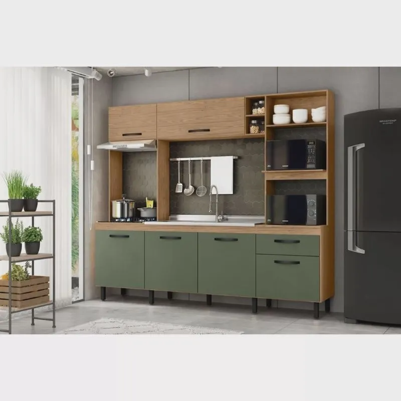 Cozinha Compacta Zoe 6 Portas e 1 Gaveta