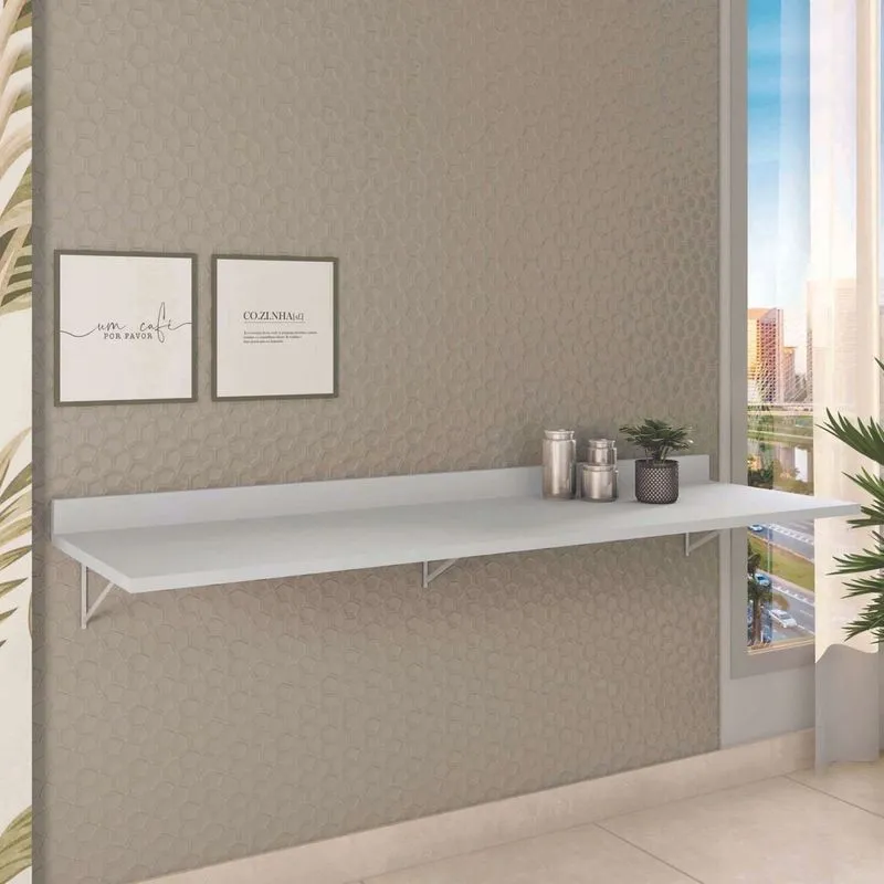Tampo Para Balcão 180cm Berlim Branco Bp