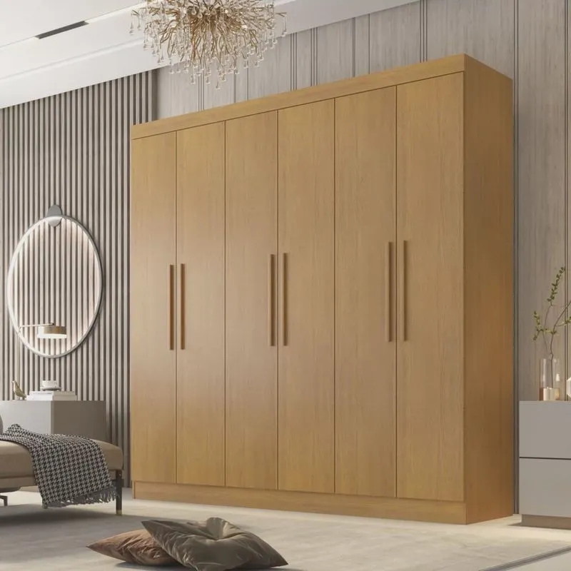 Guarda Roupa Casal 6 Portas 4 Gavetas Belém