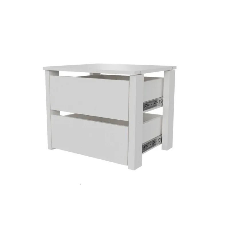 Kit Planejado Gaveteiro 42cm Hera CabeCasa MadeiraOriginals Branco/Algodão Algodão