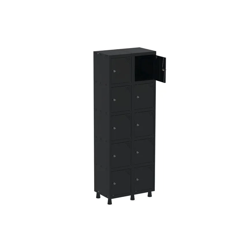 Armário Guarda Volume Locker Roupeiro 10 Portas Aço Grp 502/10 Pandin Móveis