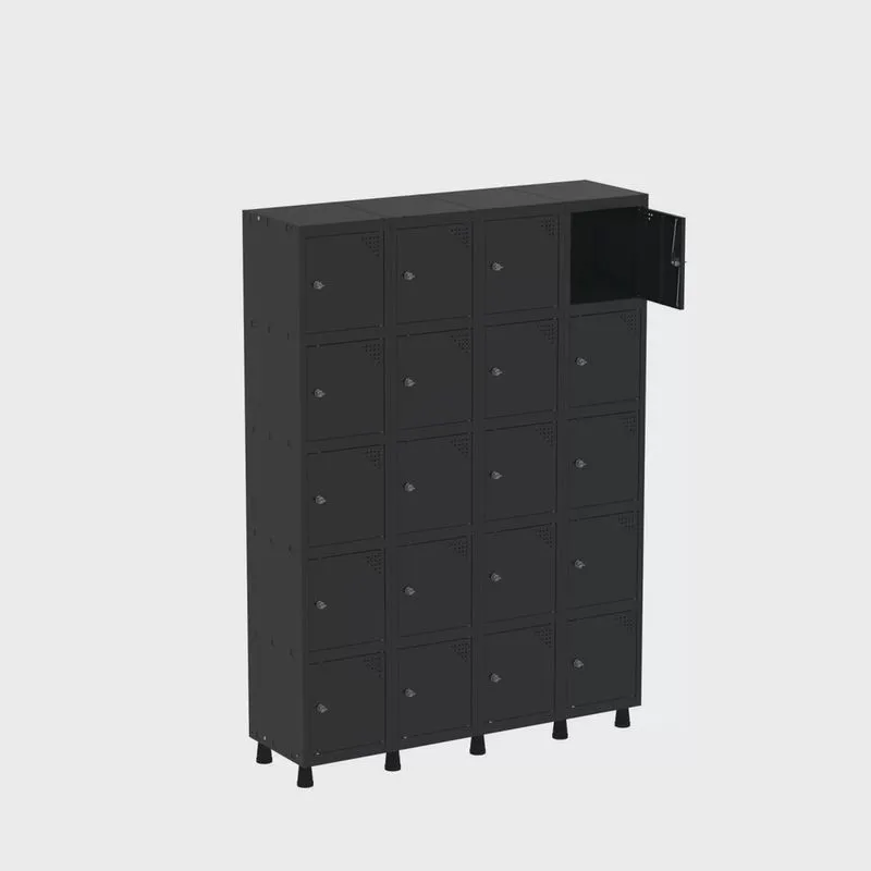 Armário Guarda Volume Locker Roupeiro 20 Portas Aço grp 504/20