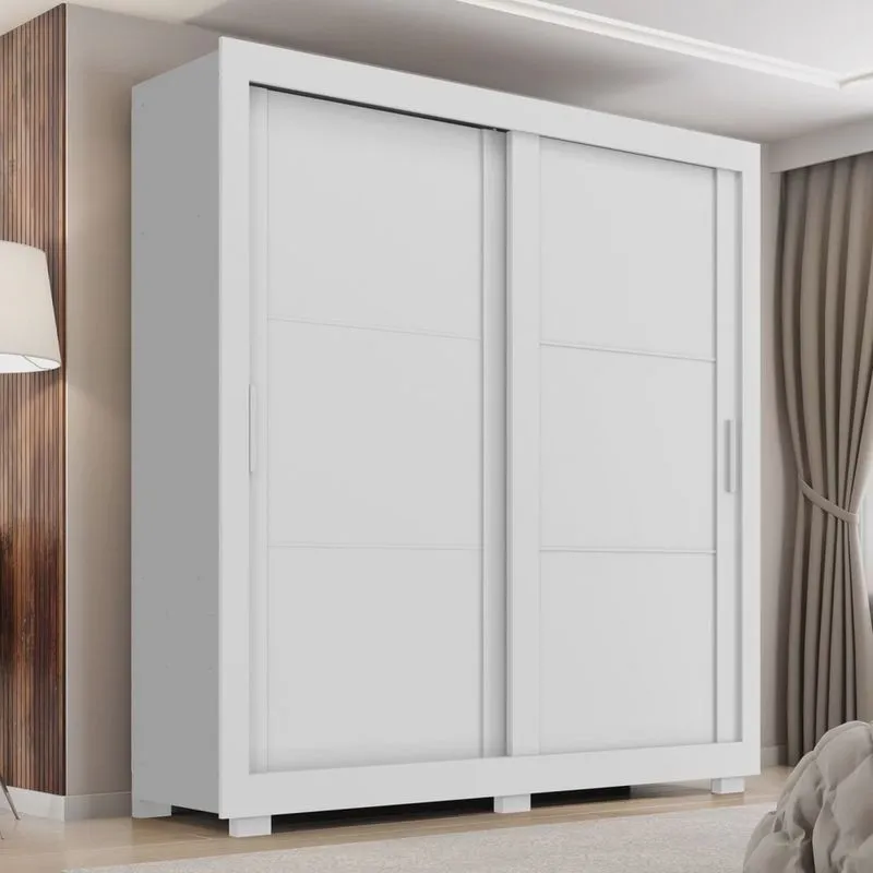 Guarda Roupa Casal 2 Portas 4 Gavetas Titanium