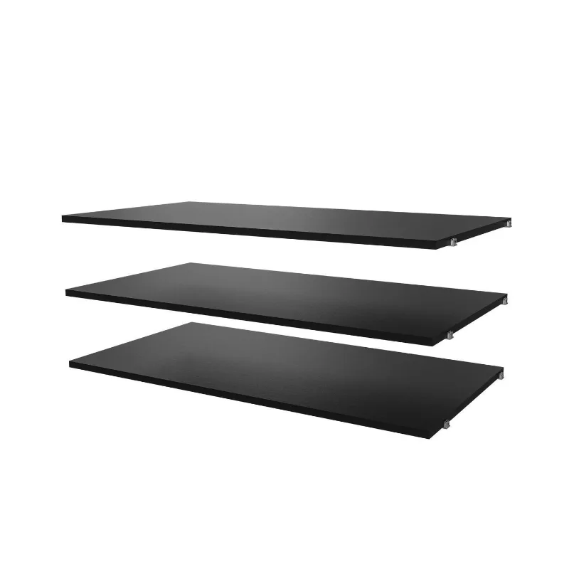 Kit Planejado 3 Prateleiras 87cm Hera CabeCasa MadeiraOriginals Preto Preto