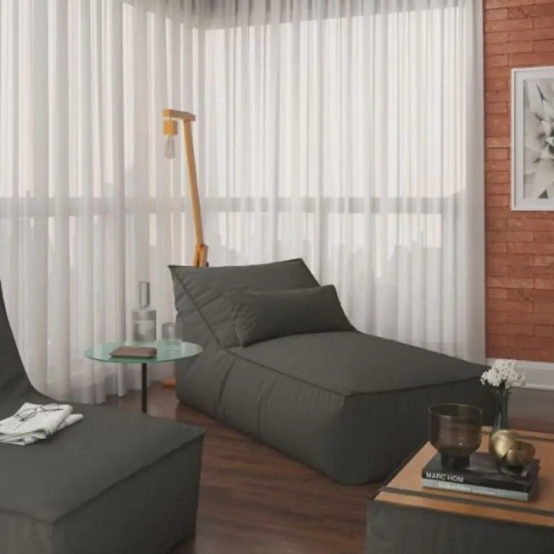 Chaise em Linho Taipe Grafite