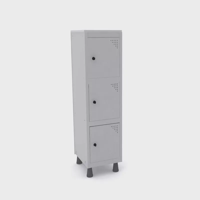 Armário Mini Roupeiro 3 Portas Aço mgrp 501/3