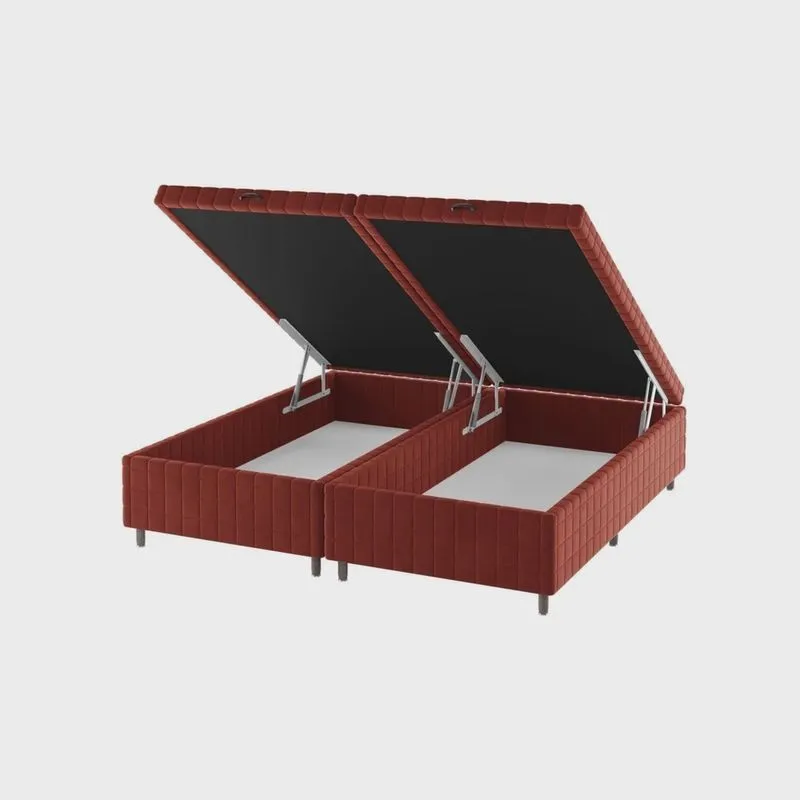 Base Box Baú King Ibiza 35cm 2,03m 1,93m