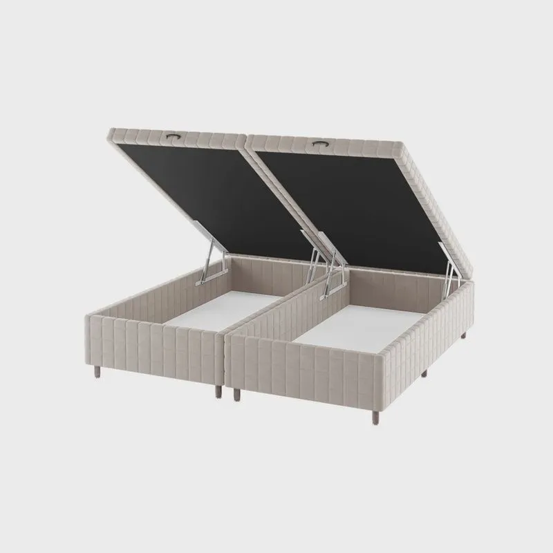 Base Box Baú Queen Ibiza 35cm 1,98m 1,58m