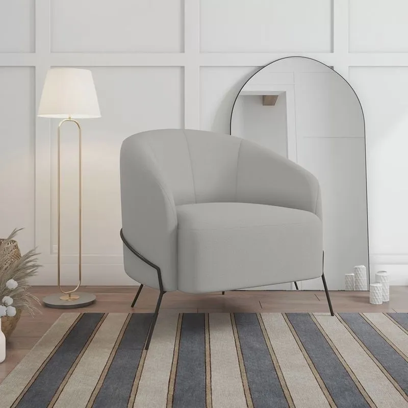 Poltrona Decorativa em Veludo Céu Yescasa