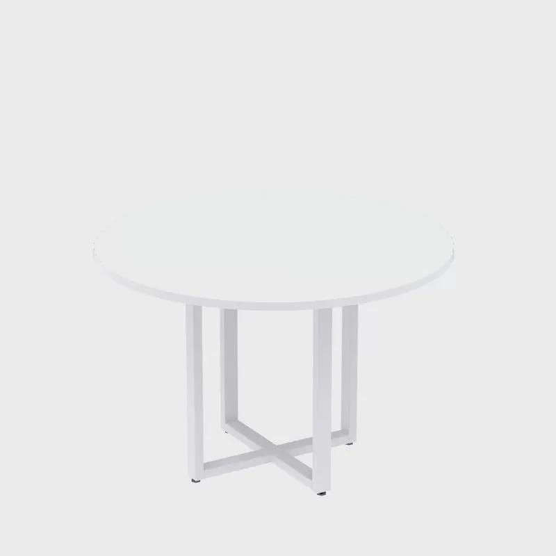 Mesa de Reunião Redonda 100cm Mrr1100p25tub