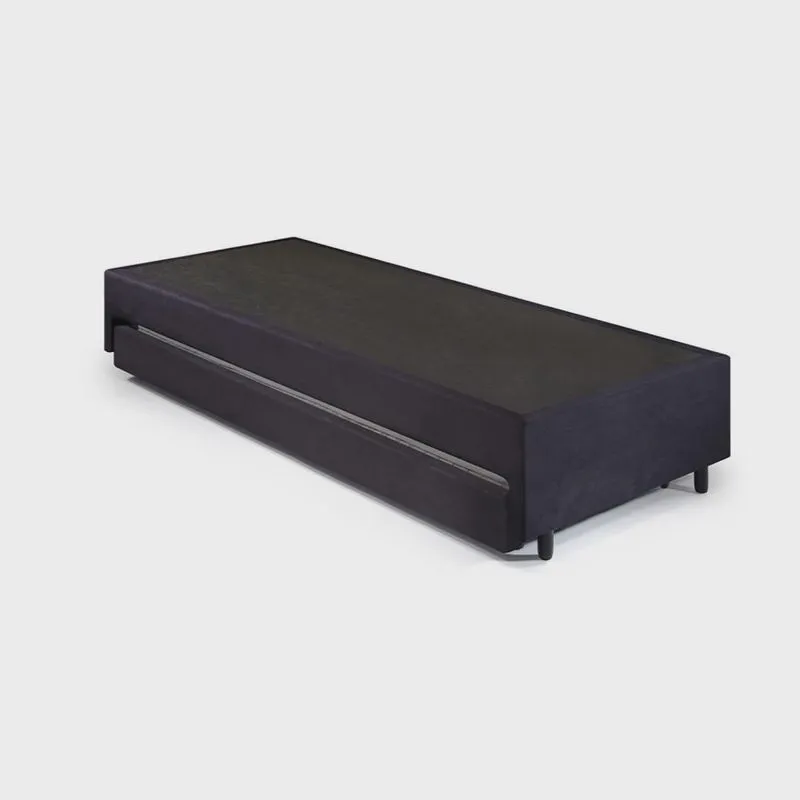 Bicama Solterio 88x188x28 Cm Suede Preto