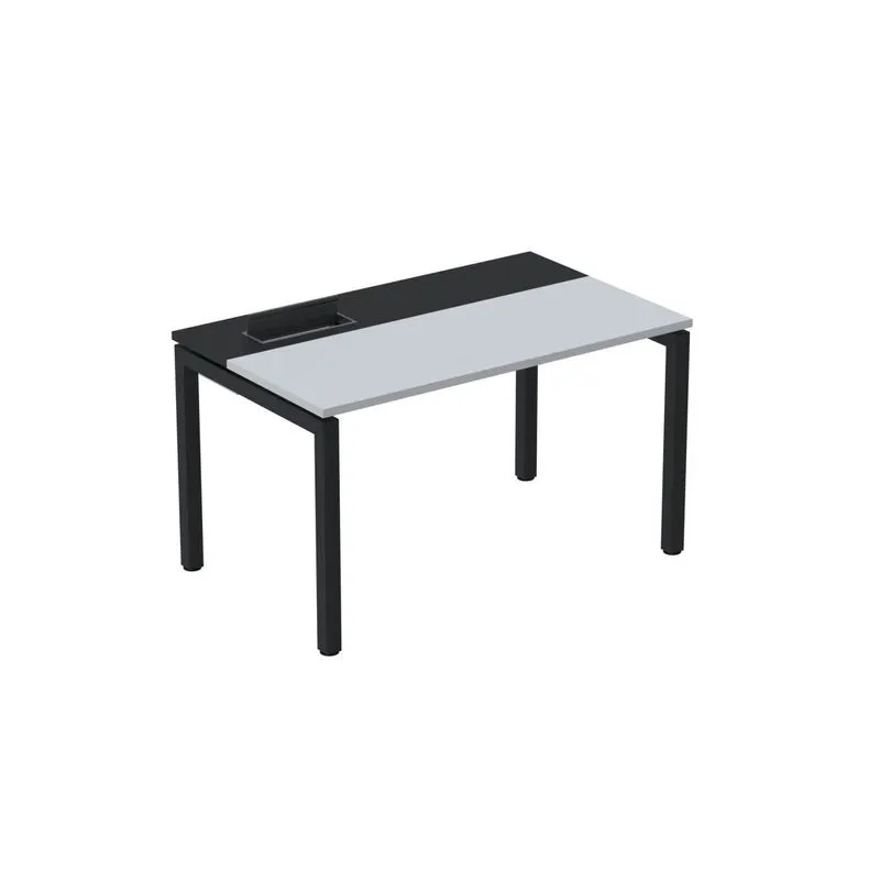 Mesa Plataforma Para Coworking 140x792 Psc140 Cinza/preto