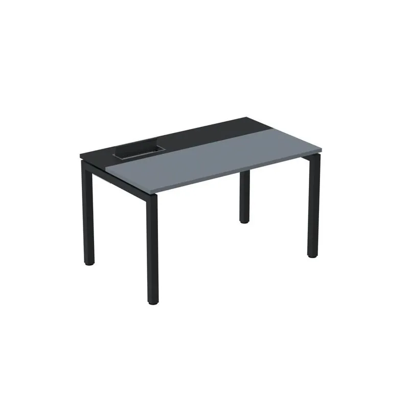 Mesa Plataforma Para Coworking 140x792 Psc140 Grafito/preto
