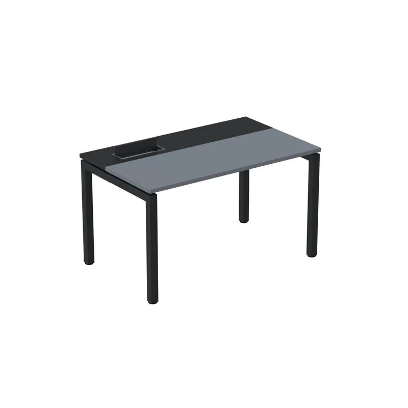 Mesa Plataforma Para Coworking 160x792 Psc160 Grafito/preto