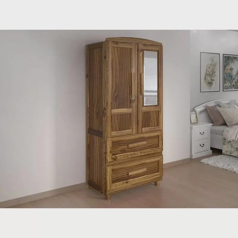 Guarda-roupa Solteiro 2 Portas 2 Gavetas Santana