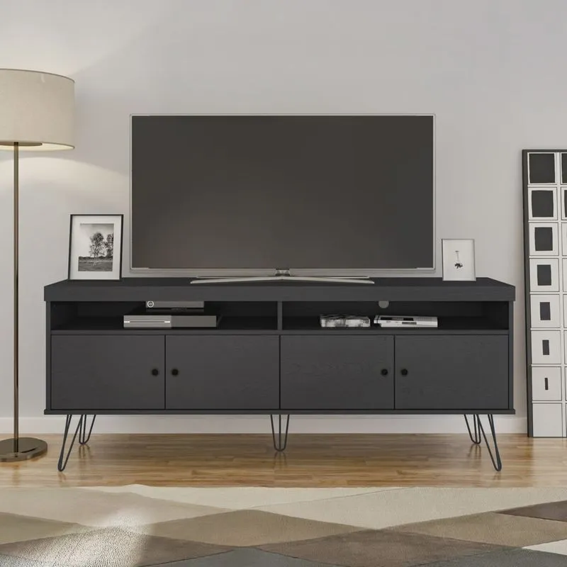 Rack para Tv até 60 Polegadas 4 Portas Pés de Metal Liberty