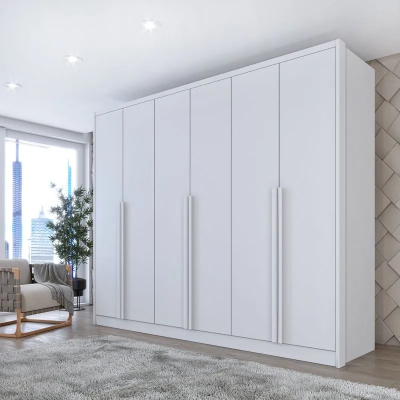 Guarda Roupa Casal 6 Portas 6 Gavetas Estrela Espresso Móveis Neve