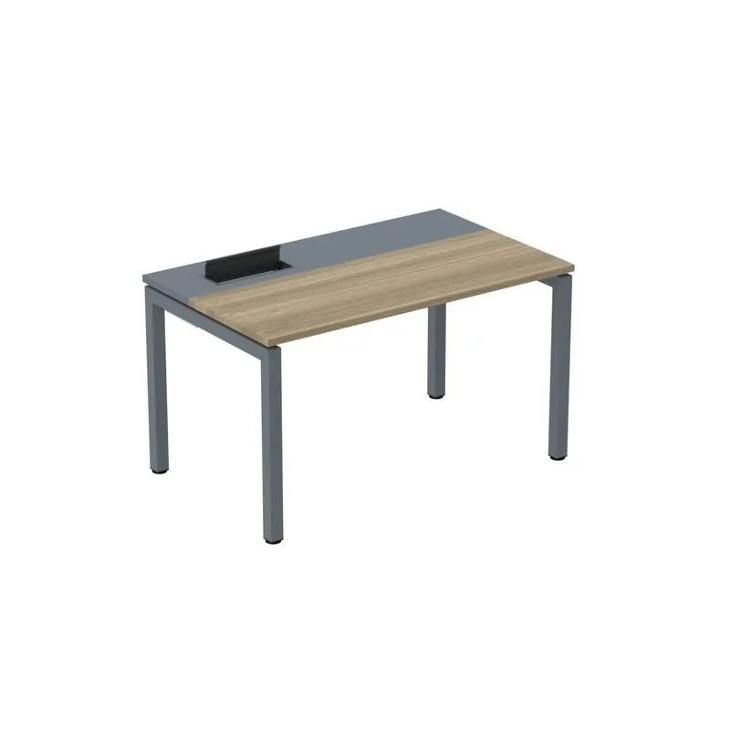 Mesa Plataforma Para Coworking 110x792 Psc110 Noce Naturalle/grafito