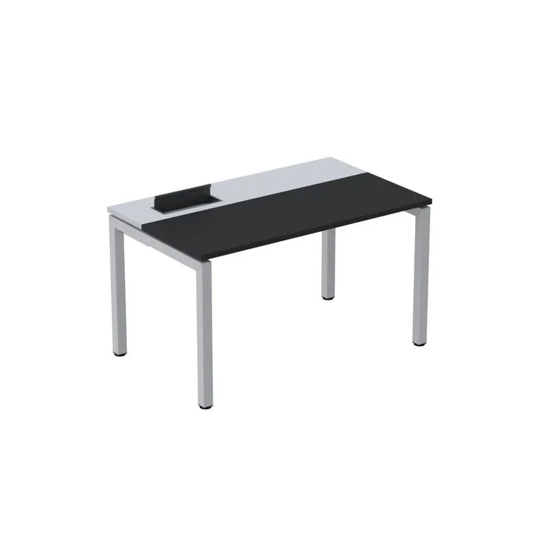 Mesa Plataforma Para Coworking 140x792 Psc140 Preto/cinza
