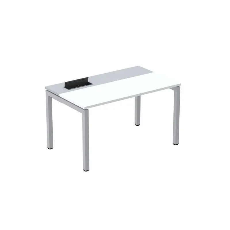 Mesa Plataforma Para Coworking 150x792 Psc150 Branco/cinza