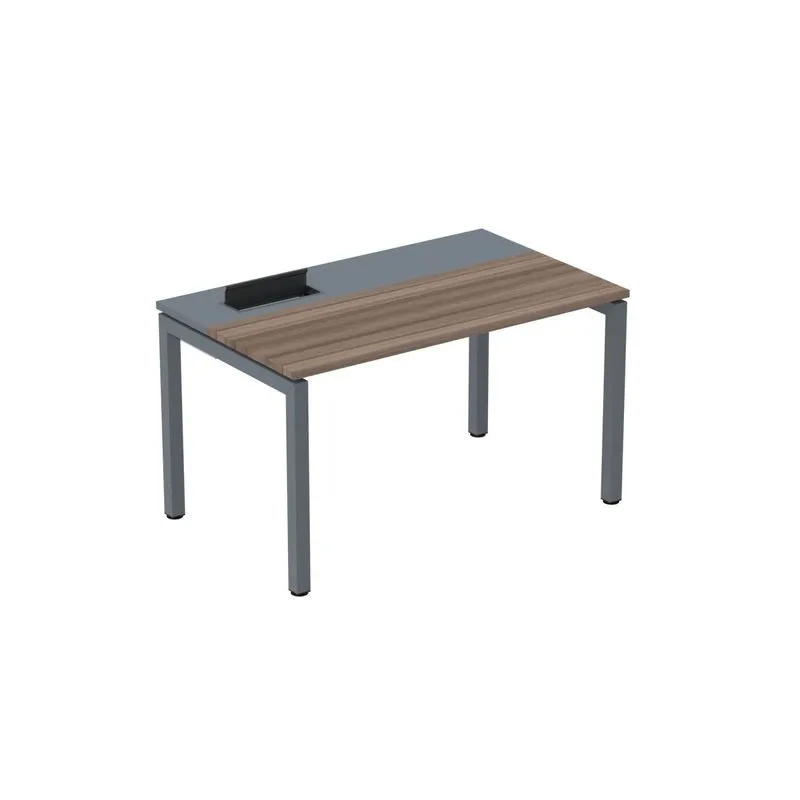 Mesa Plataforma Para Coworking 150x792 Psc150 Walnut/grafito
