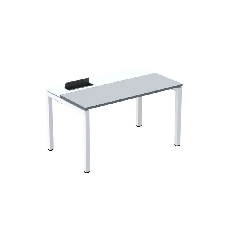 Mesa Plataforma Para Coworking 160x792 Psc160 Grafito/cinza