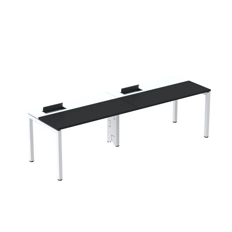 Mesa Plataforma Para Coworking Para 2 Pessoas 110x792 Psc110 Preto/branco