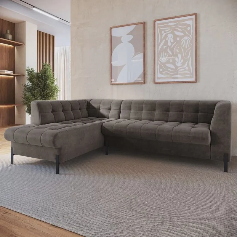Sofá 3 Lugares com Chaise Terminal Cod. 2889 Zênite Yescasa