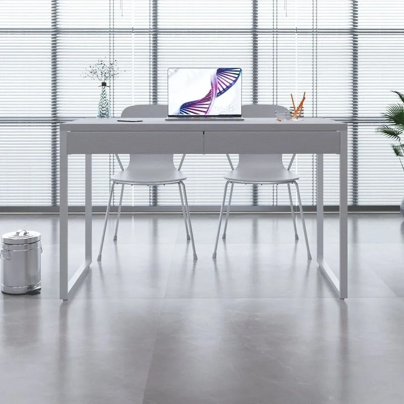 Mesa Para Escritório 120cm 2 Gavetas Kuadra