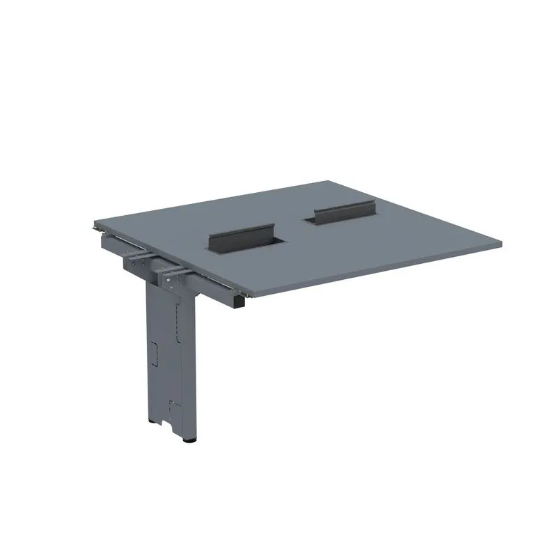 Complemento De Mesa Plataforma Para Coworking Para 2 Péssoas 120x120 Grafito