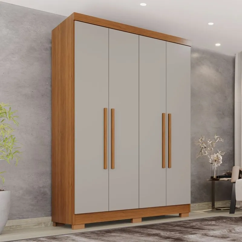 Guarda-roupa Casal 4 Portas 2 Gavetas França