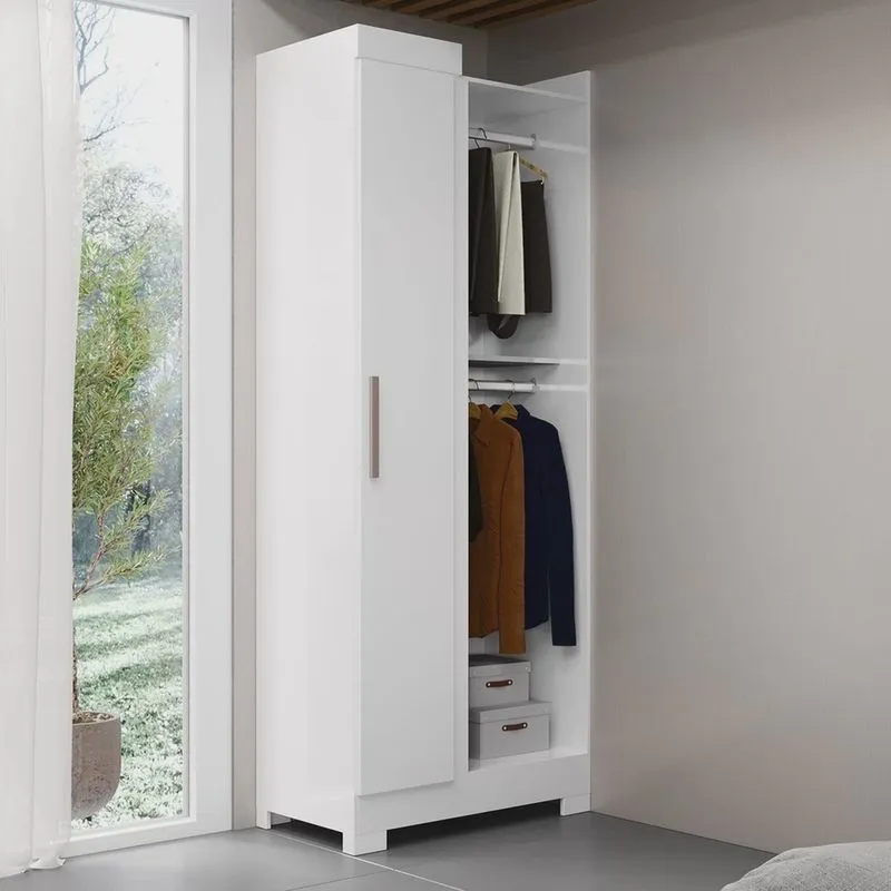 Guarda Roupa Canto Reto com Pés Paris