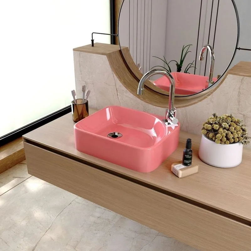 Kit Cuba Ro36 Cross Com Torneira Luxo Rosa