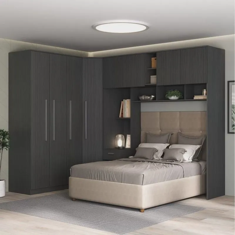 Guarda-roupa Modulado Lugano 8 Portas 3 Gavetas 3 Peças Yescasa