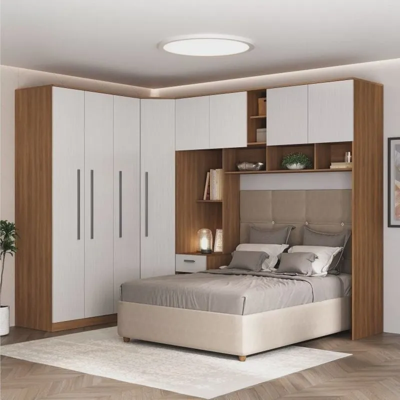 Guarda-roupa Modulado Lugano 8 Portas 3 Gavetas 3 Peças Yescasa