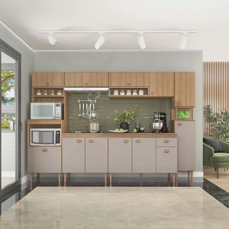 Cozinha Modulada Marti com Tampo 7 Peças