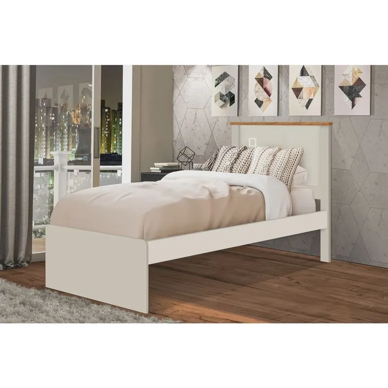 Cama de Solteiro em Mdp/mdf Barcelona