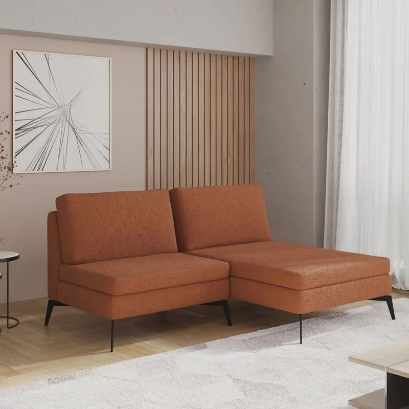 Sofá Modular 2 Lugares com Chaise 150cm Calla Cabecasa Madeiramadeira