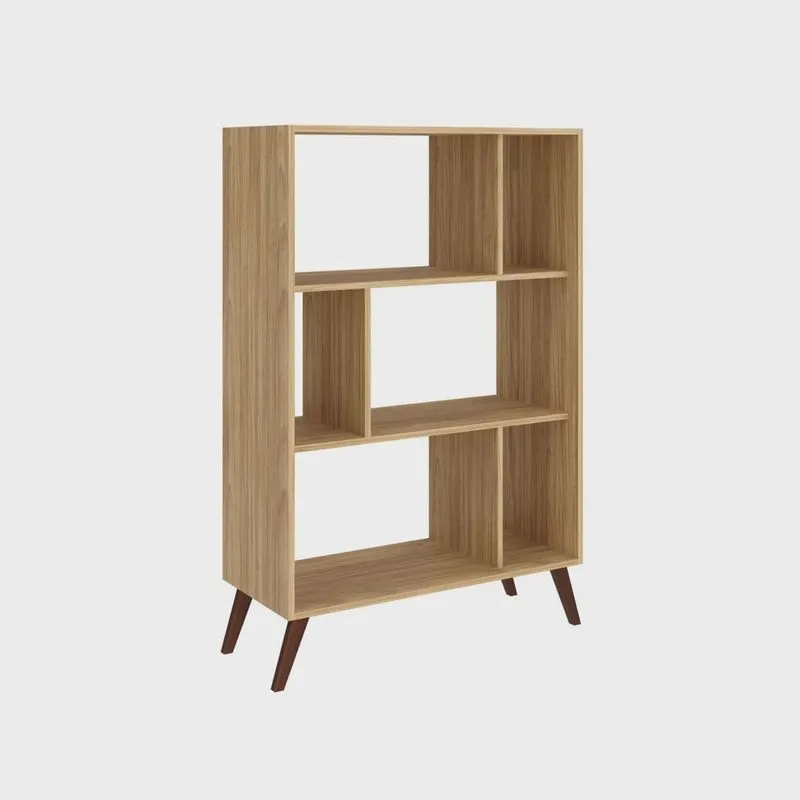 Estante para Livros com Nichos Retrô rt 3015 Movelbento