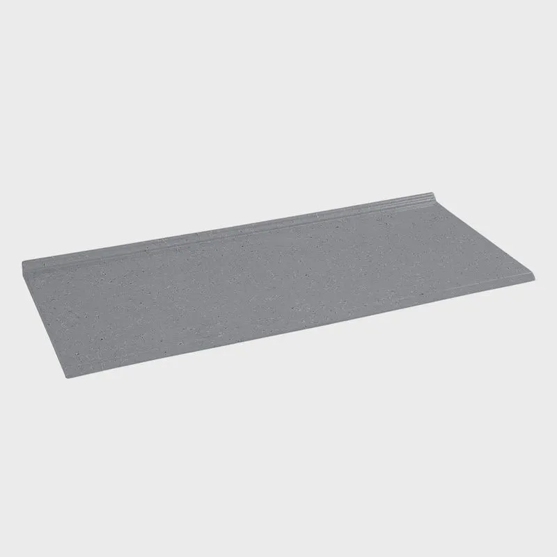 Tampo Mármore Sintético 120cmx53cm Para Balcão de Cozinha Cinza
