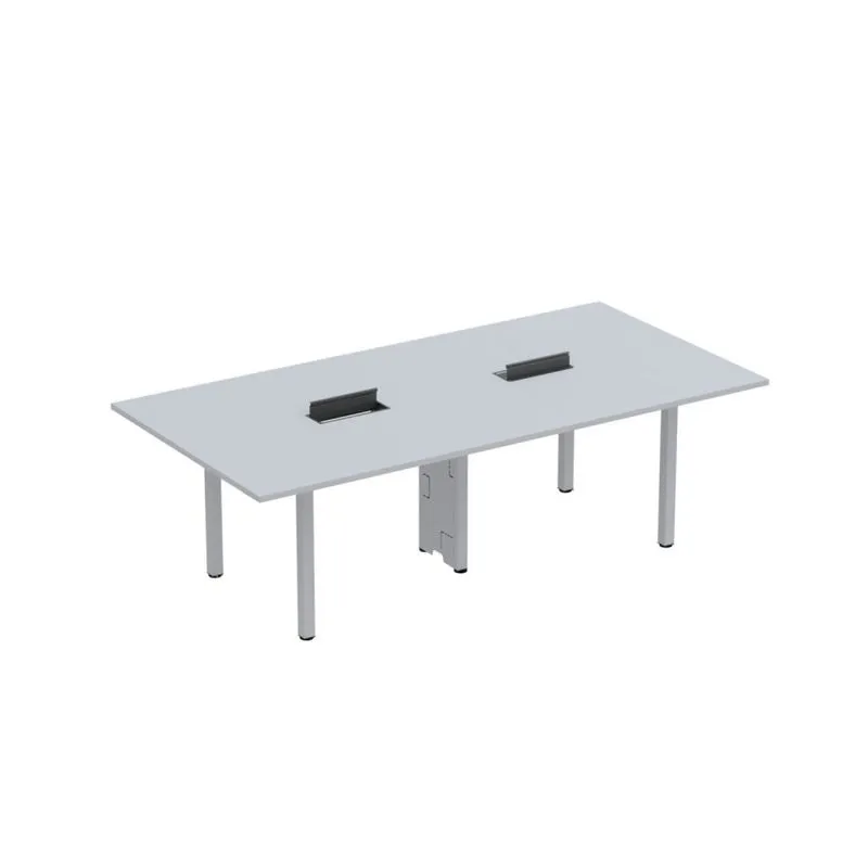 Mesa Reunião 240cm X 120cm Mrcpb2412 Grafito/cinza