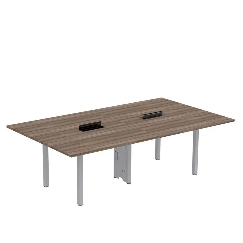 Mesa Reunião 200cm X 140cm Mrcpb2014 Walnut/cinza