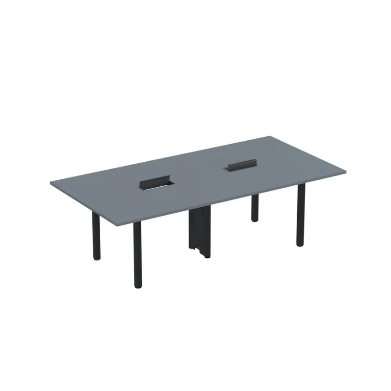 Mesa Reunião 240cm X 140cm Mrcpb2414 Grafito/preto