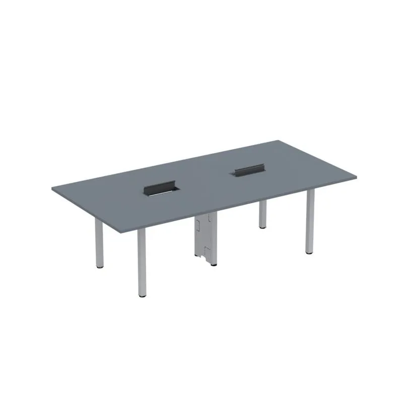 Mesa Reunião 240cm X 140cm Mrcpb2414 Grafito/cinza