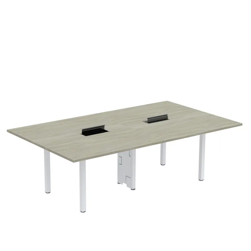 Mesa Reunião 240cm X 140cm Mrcpb2414 Noce Naturalle/branco