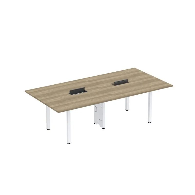 Mesa Reunião 320cm X 120cm Mrcpb3212 Grafito/branco