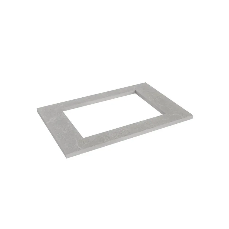 Tampo Com Recorte Para Cooktop 4 Bocas 80cm A Arizona Cabecasa Madeiraoriginals Cinza