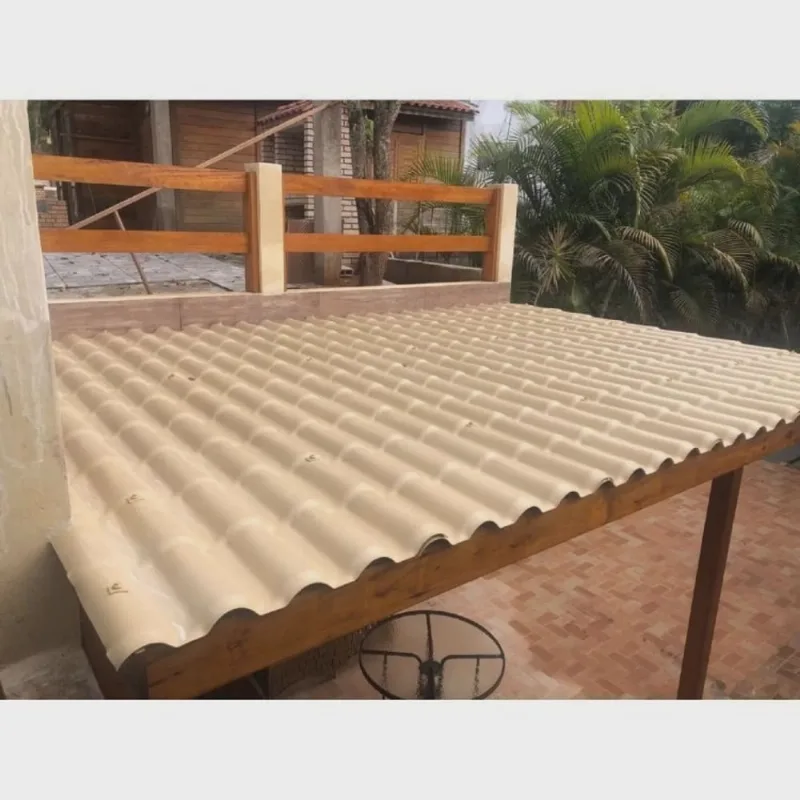 Kit com 10 Telhas Pvc Colonial 328x86cm Permatti